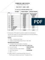 Fee Structure 0809