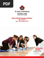 ST John Ambulance Training Guide: July - December 2013