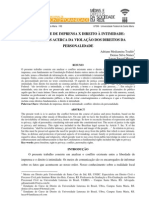 Liberdade de Imprensa X Direito À Intimidade