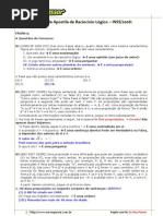 Evp Gabarito Da Apostila de Raciocinio Logico Inss 2008