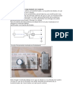 Rectificador Con Puente de Diodos