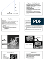 Aula 2 - Minerais e Cristaloquímica