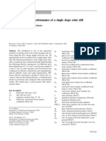 Evaluating Thermal Performance of a Single Slope Solar Still