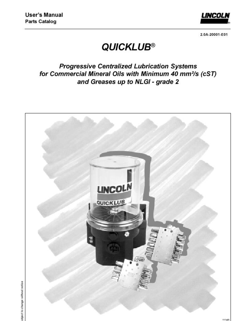 Quicklub Pump20a 200 PDF Valve Electrical Connector