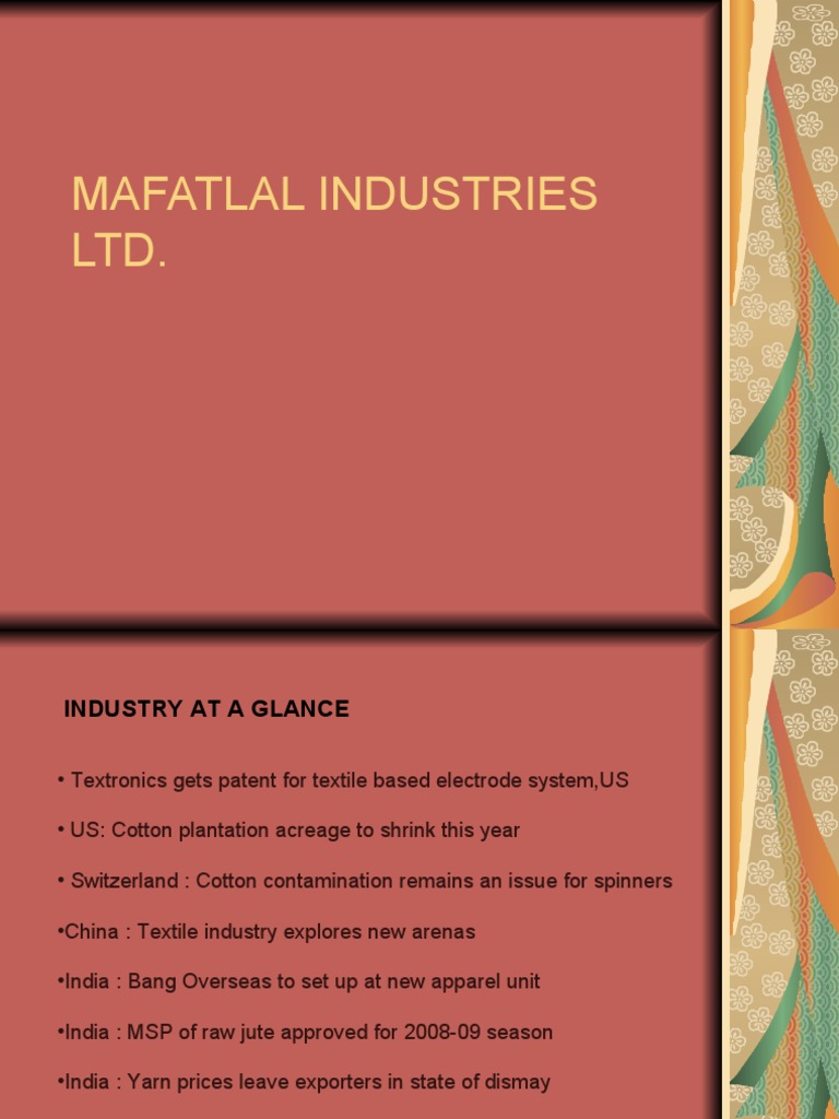 Mafatlal Industries LTD PDF