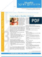 News Bulletin: Eating Right Healthy Children!