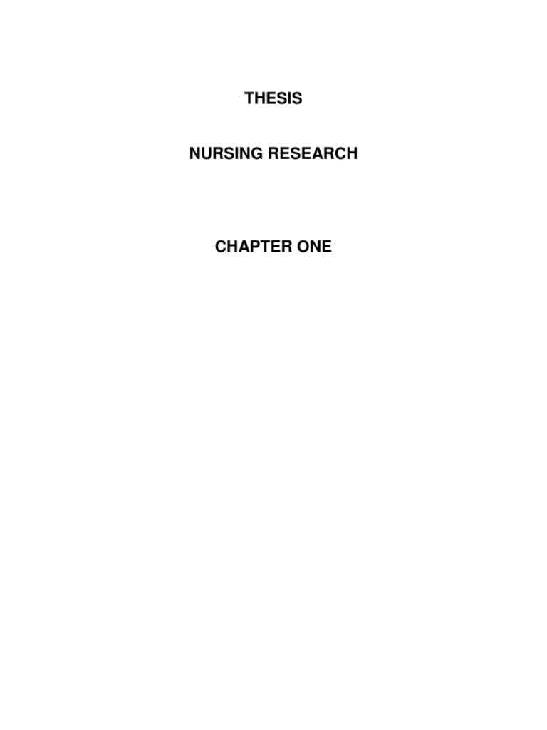 phd in nursing thesis