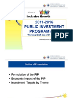 Highlights of The Working Draft of The 2011-2016 PIP - 27 Nov 2012