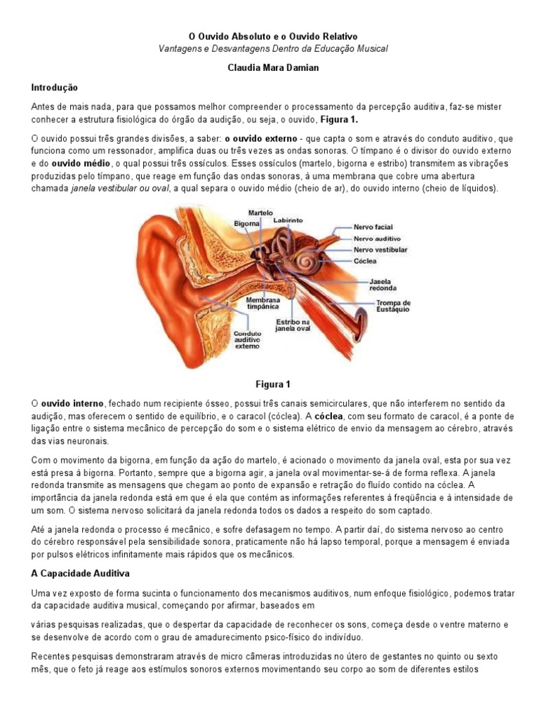Ouvido Absoluto e Relativo na Música | PDF