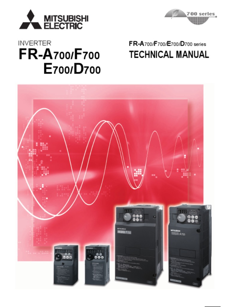 Mitsubishi E700 Variable frequency drive (VFD) Technical Manual | Power