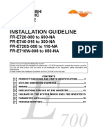 Mitsubishi E700 Variable frequency drive (VFD)  Installation Guide