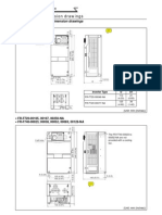 Mitsubishi F700 VFD Dimensional Drawings