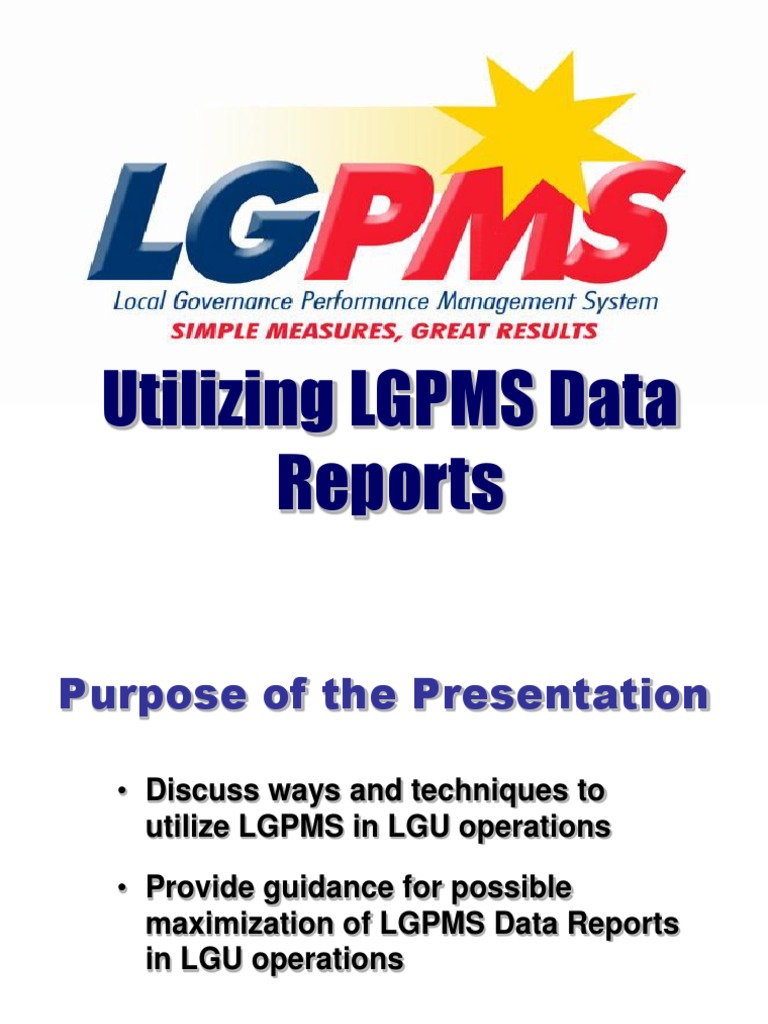 Maximizing LGPMS for LGU Operations | PDF | Information | Evaluation