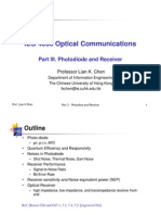 IEG 4030 Optical Communications Part III. Photodiode and Receiver
