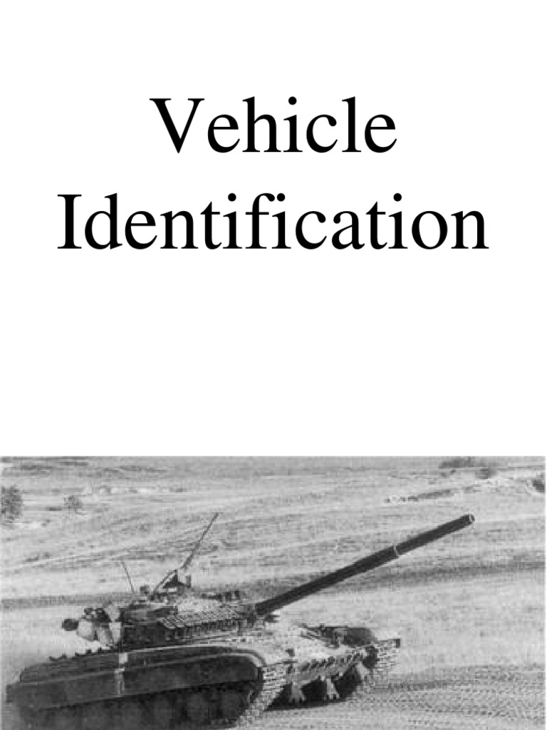 Army Vehicle Identification Guide | PDF | Gun Turret | Tanks