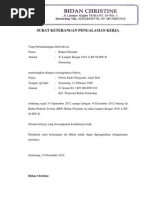 Surat Keterangan Kerja Klinik