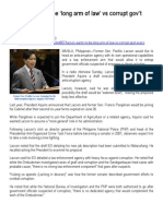 2013-07-15 - Inquirer - Lacson Wants To Be 'Long Arm of Law' Vs Corrupt Gov't Execs