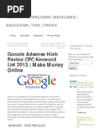 Google Adsense High Payi... 013 - Make Money Online