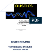 Building Acoustics Transmission