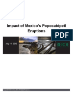 Impact of Mexico's Popocatepetl Eruptions