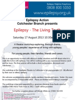 Epilepsy - The Living Truth: Epilepsy Action Colchester Branch Presents