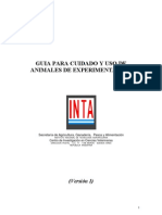 INTA - Guía Cuidado y Uso de Animales