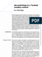 J Eldbridge 1996 Code-Switching in A Turkish Secondary School PDF