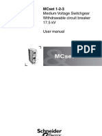 MCset 1-2-3 Medium Voltage Switchgear User Manual