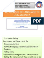 Importance of Language To Human Being