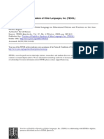 D Nunan 2003 The Impact of English As A Global Language On Educational Policies and Practices in The Asia ) Pacific Region PDF