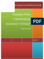 GONORAZKY - Trabajo Final Universidad Sociedad y Estado - EDEV - UVQ PDF