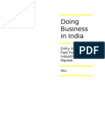 Doing Business in India: Entry Into The Fast Food Industry of Indian Market: Dell