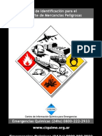 Tabla de Identificación para el Transporte de Mercancías Peligrosas