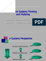 Tools For Systems Thinking and Modeling: Dynamics: Graphs Over Time Structure: Causal-Loop Diagrams