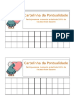 cartelinha da pontualidade