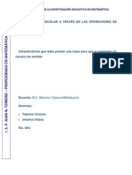 Matematica Trabajo de Operaciones Del Pensamiento