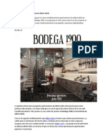 Bodega 1900 - Albert Adrià