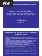 Aup266- 2012 Estatuto Da Cidade e Plano Diretor Estrategico de Sao Paulo - Aula Nabil