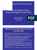 Aup266- 2012 Estatuto Da Cidade e Plano Diretor Estrategico de Sao Paulo - Aula Nabil