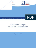 Guide Du Patient Cancer de La Thyroide PDF