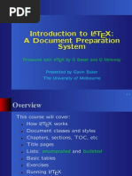 Introduction To L Tex: A Document Preparation System: Produced With L TEX by G Baker and G Moloney