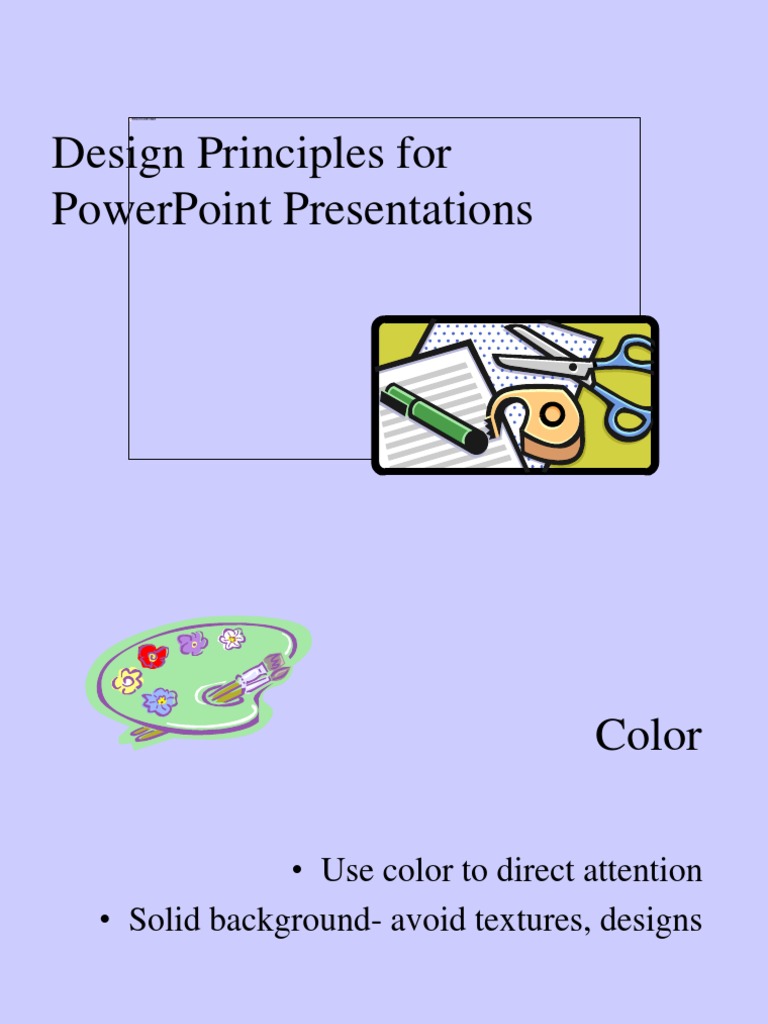 Power Point Design Principles | PDF