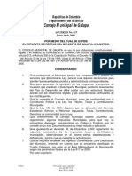 Acuerdo Concejo No. 017'08 Estatuto de Rentas