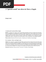 A Questao Social Em Marx e Engels