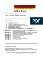 Good Neighbor Fund Operations Plan