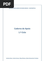 Caderno Apoio - Matemática 1º Ciclo