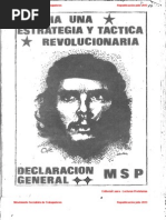 Declaración General Del Movimiento Socialista Popular