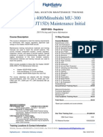 Professional Aviation Maintenance Training for Beech 400/Mitsubishi MU-300