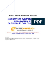 500 QuestÃµes de LÃ­ngua Portuguesa FCC com Gabarito[1]