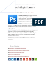 Photoshop'a Plugin Kurma & Ekleme